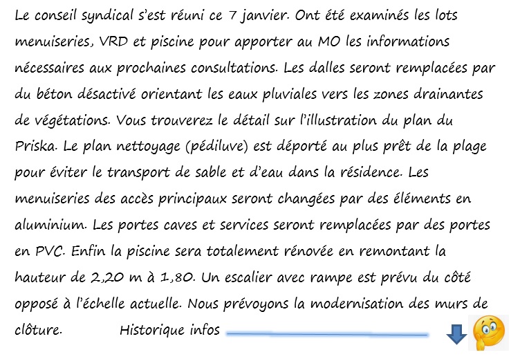 Conseil_Syndical Travaux Priska