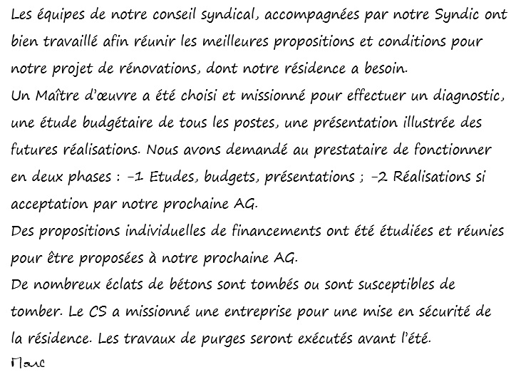 Conseil_Syndical Travaux Priska