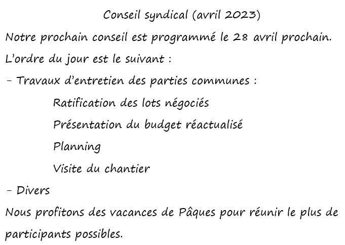 Conseil_Syndical Reunions Priska