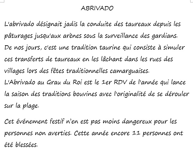 Evenements Abrivado Priska